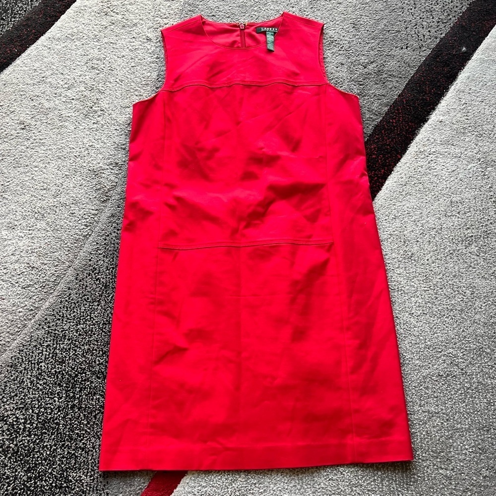 Lauren Ralph Lauren Red Classic Sheath Dress